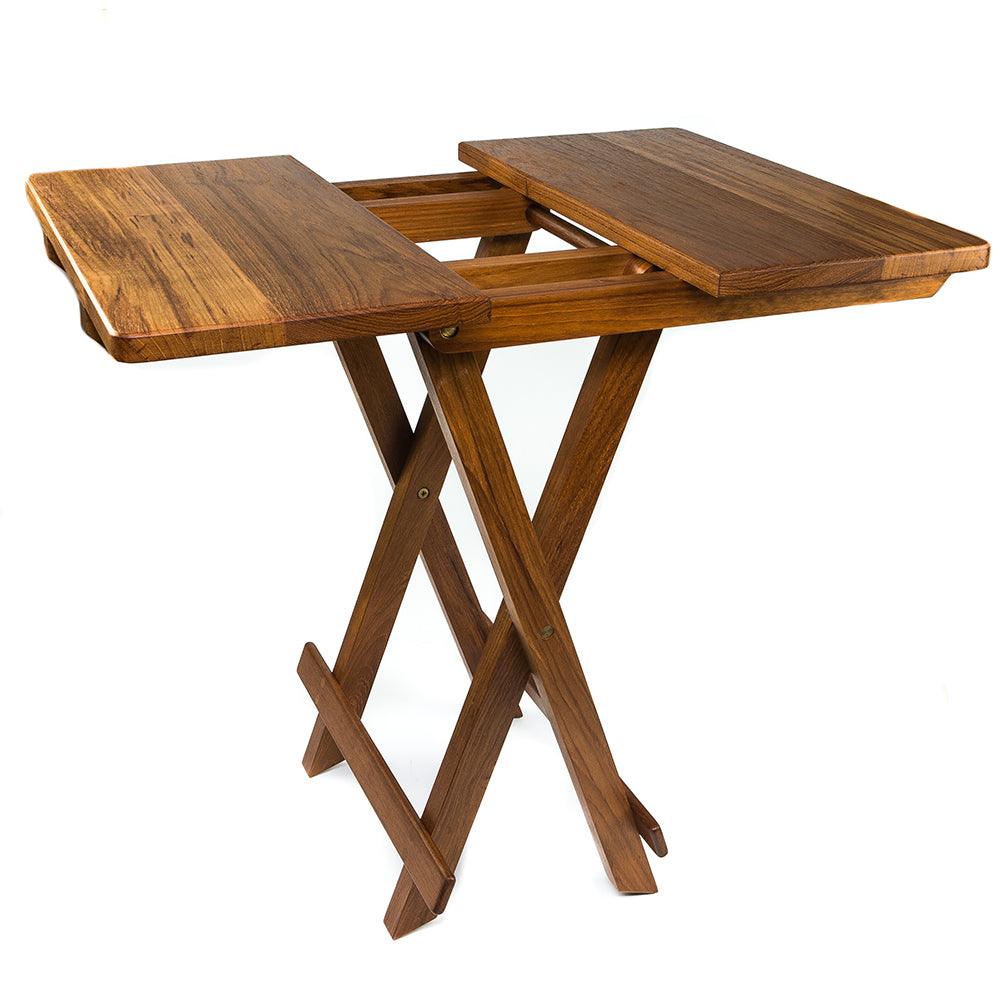 Whitecap Teak Solid Top Fold Away Table - Boat Gear USA