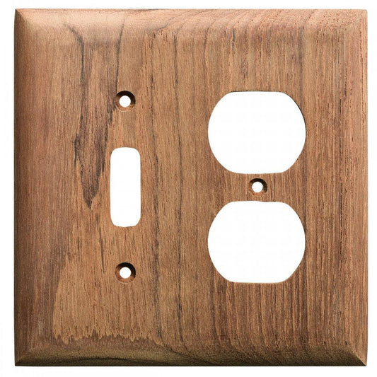 Whitecap Teak Toggle Switch/Duplex/Receptacle Cover Plate - Boat Gear USA