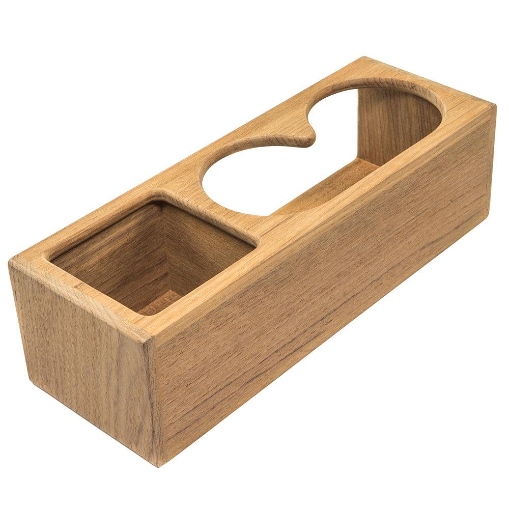 Whitecap Teak Two Insulated Drink/Binocular Rack w/Tray - Boat Gear USA
