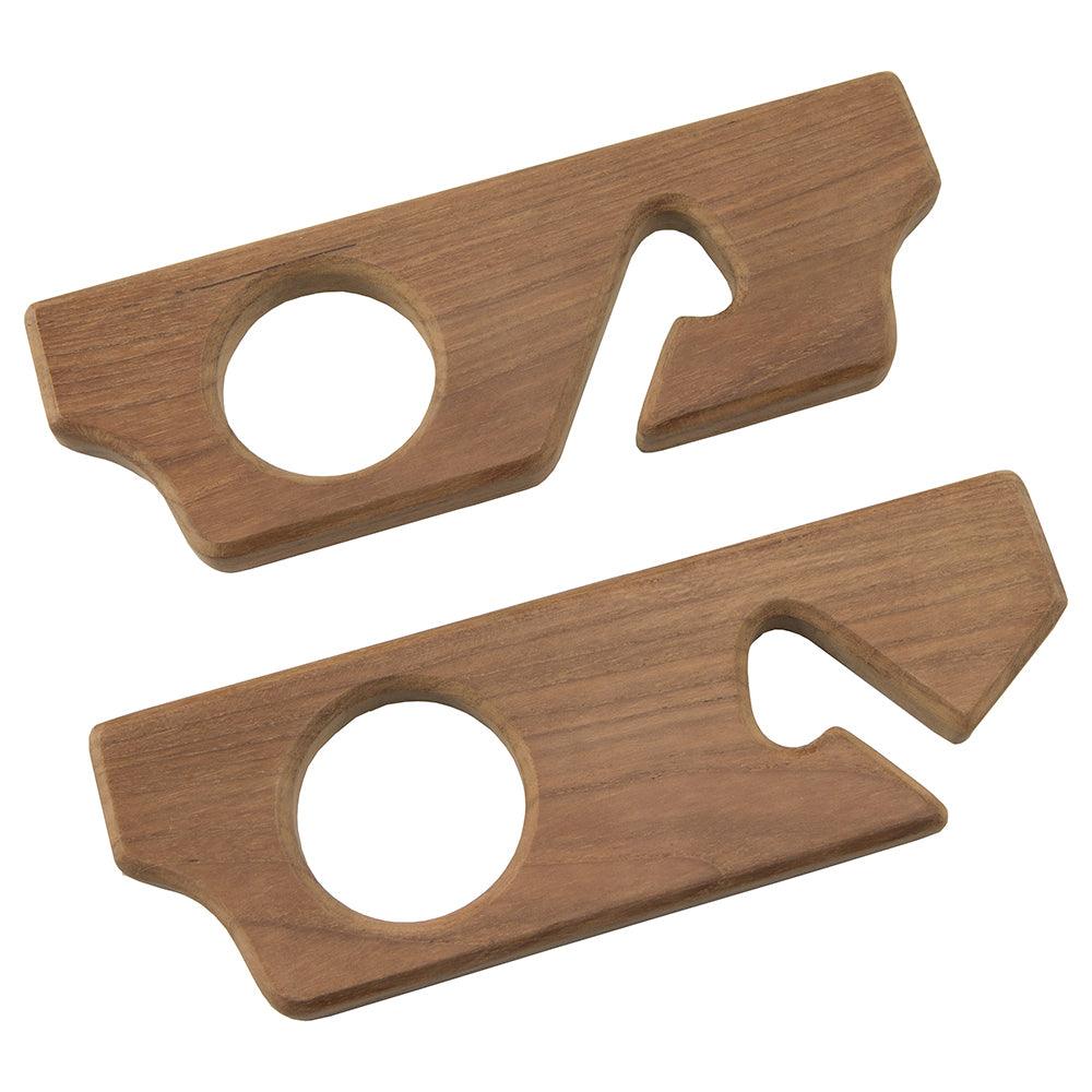 Whitecap Teak Two-Rod Storage Rack - Pair - Boat Gear USA