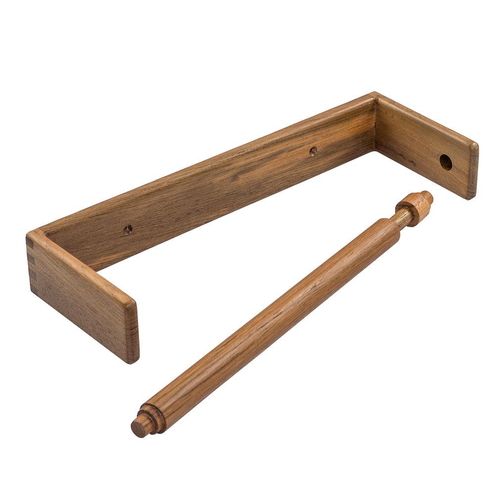 Whitecap Teak Wall-Mount Paper Towel Holder - Boat Gear USA